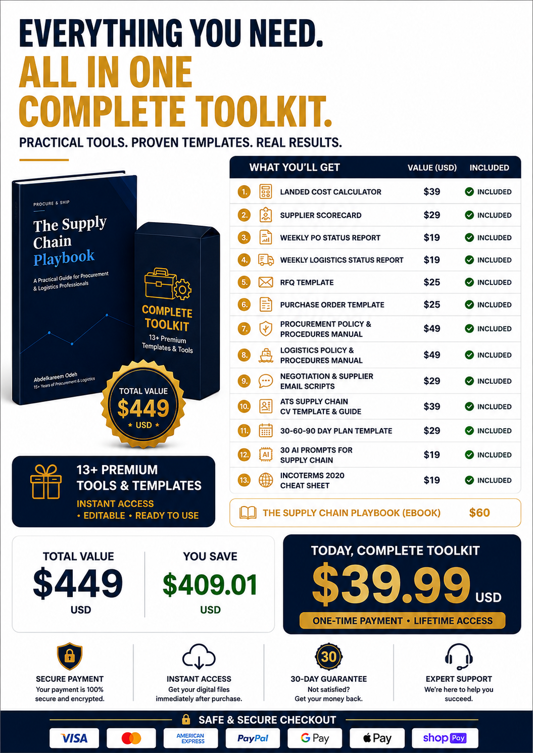 The Supply Chain Playbook: A Practical Guide for Procurement & Logistics Professionals