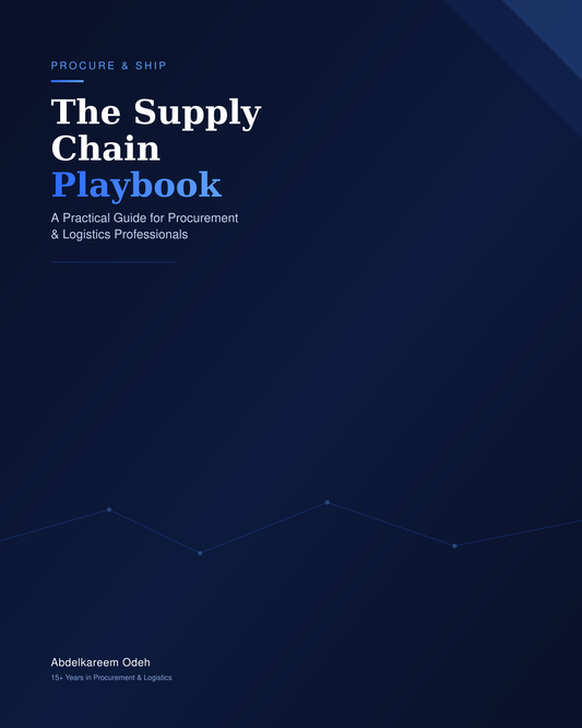 The Supply Chain Playbook: A Practical Guide for Procurement & Logistics Professionals